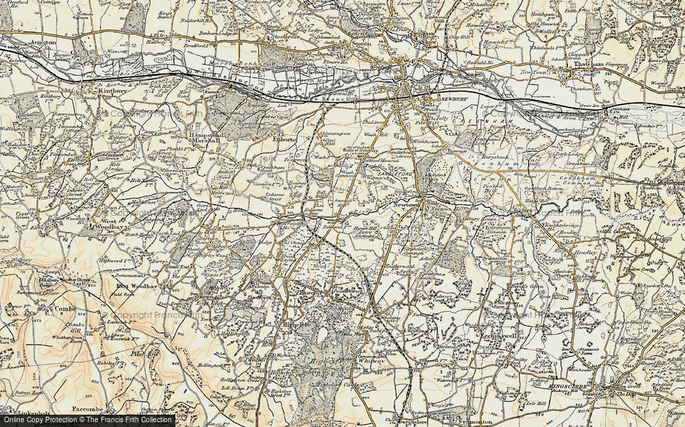 Old Map of Wash Water, 1897-1900 in 1897-1900