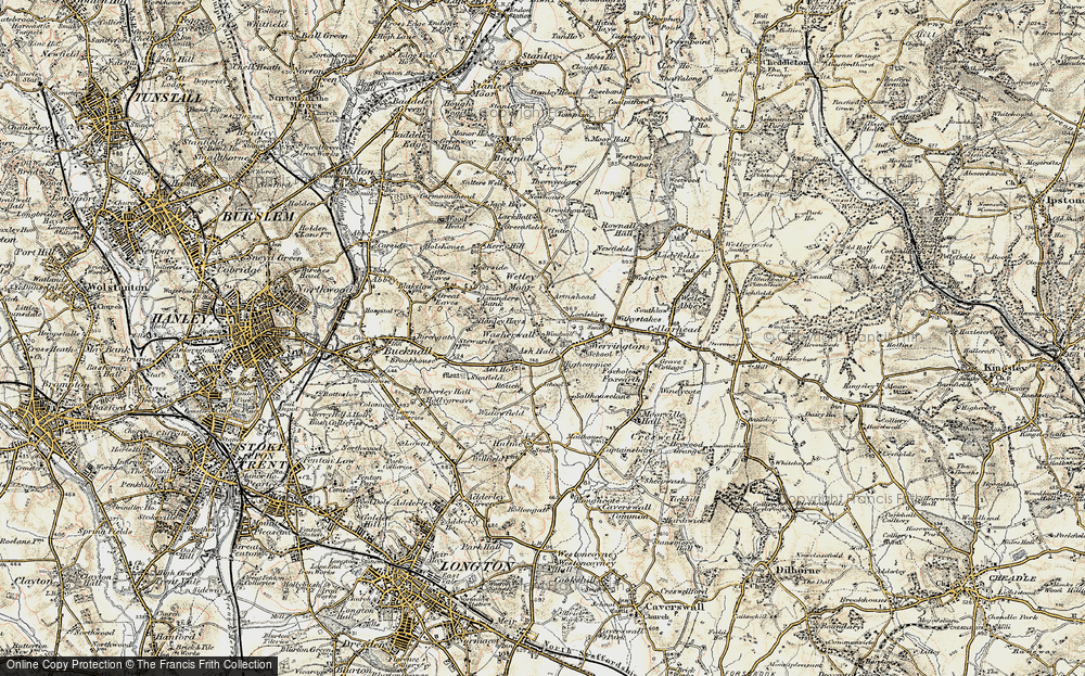 Old Map of Washerwall, 1902 in 1902