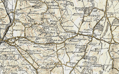 Old map of Washerwall in 1902