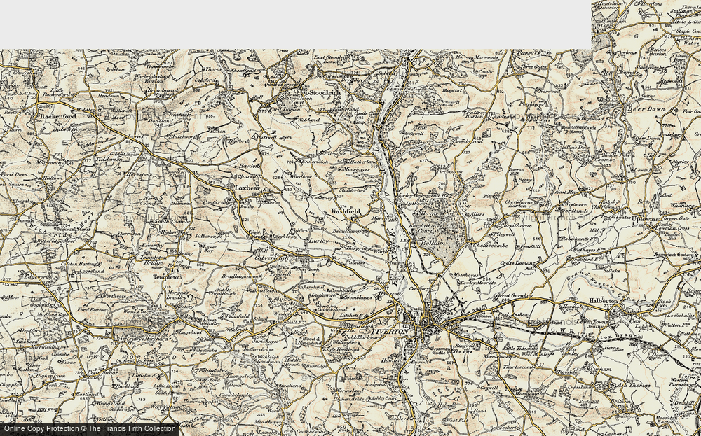 Old Map of Historic Map covering Beauchamp in 1898-1900