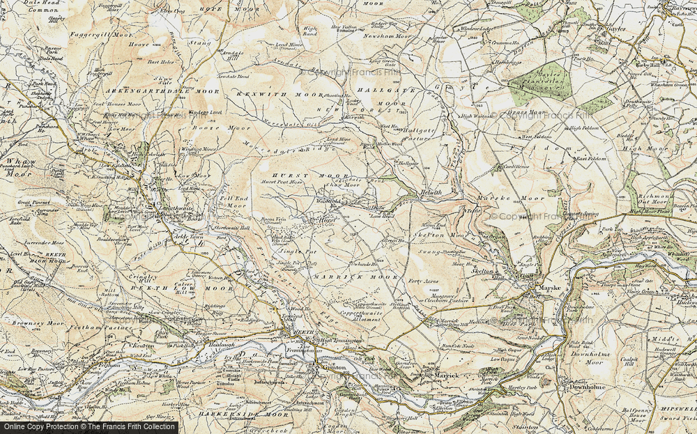 Old Map of Washfold, 1903-1904 in 1903-1904
