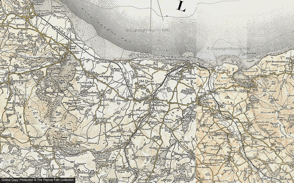 Old Map of Washford, 1898-1900 in 1898-1900