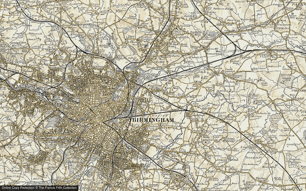 Old Map of Washwood Heath, 1902 in 1902