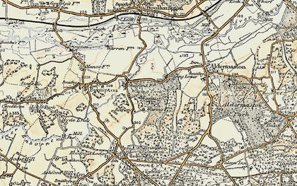 Old map of Wasing in 1897-1900