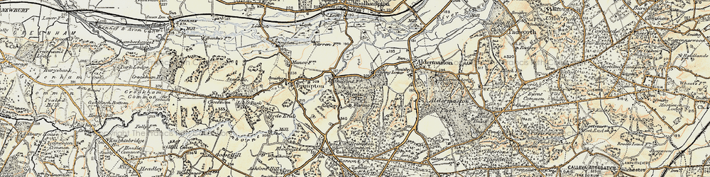 Old map of Wasing in 1897-1900
