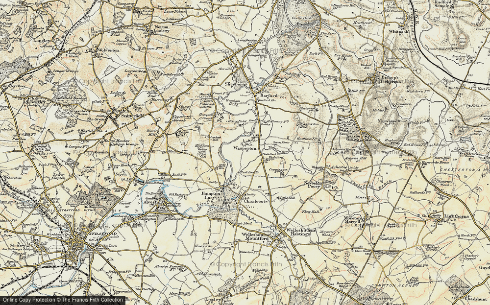 Old Map of Wasperton, 1899-1902 in 1899-1902