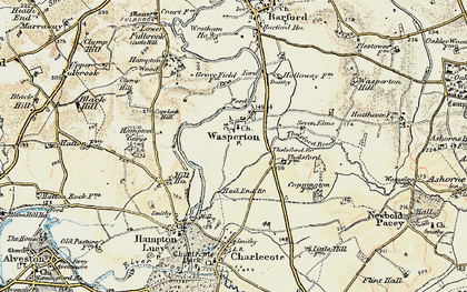 Old map of Wasperton in 1899-1902