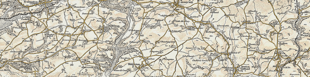 Old map of Wastor in 1899-1900