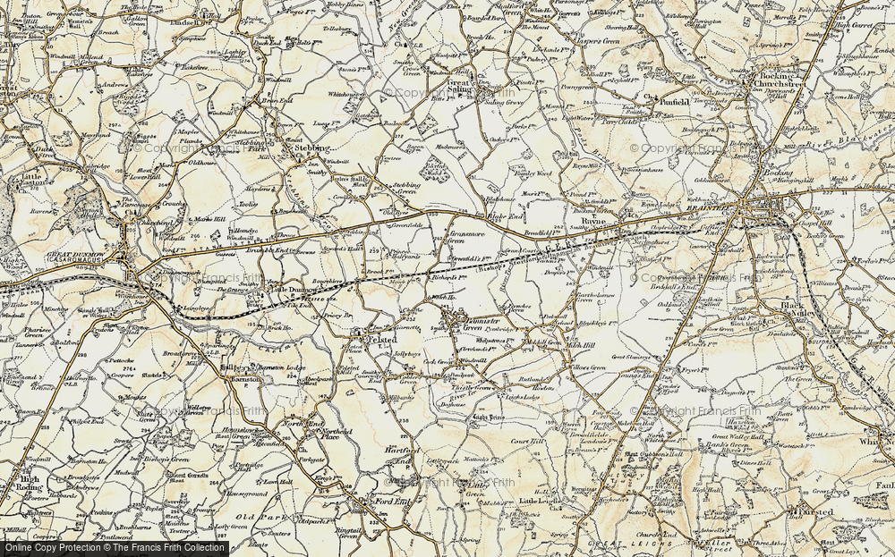 Old Map of Watch House Green, 1898-1899 in 1898-1899