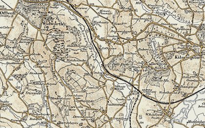 Old map of Watchcombe in 1898-1900