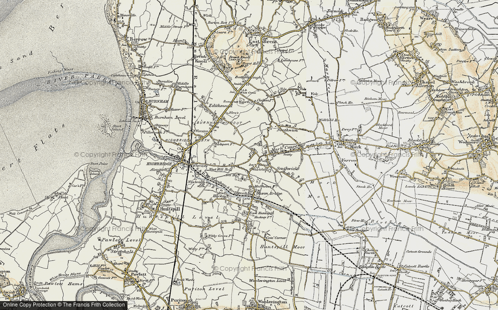 Old Map of Watchfield, 1899-1900 in 1899-1900