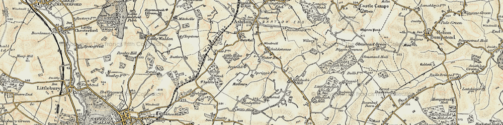 Old map of Woodstone in 1898-1901
