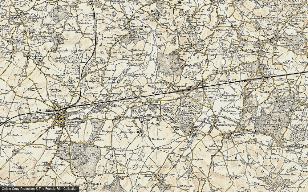Old Map of Water End, 1900 in 1900