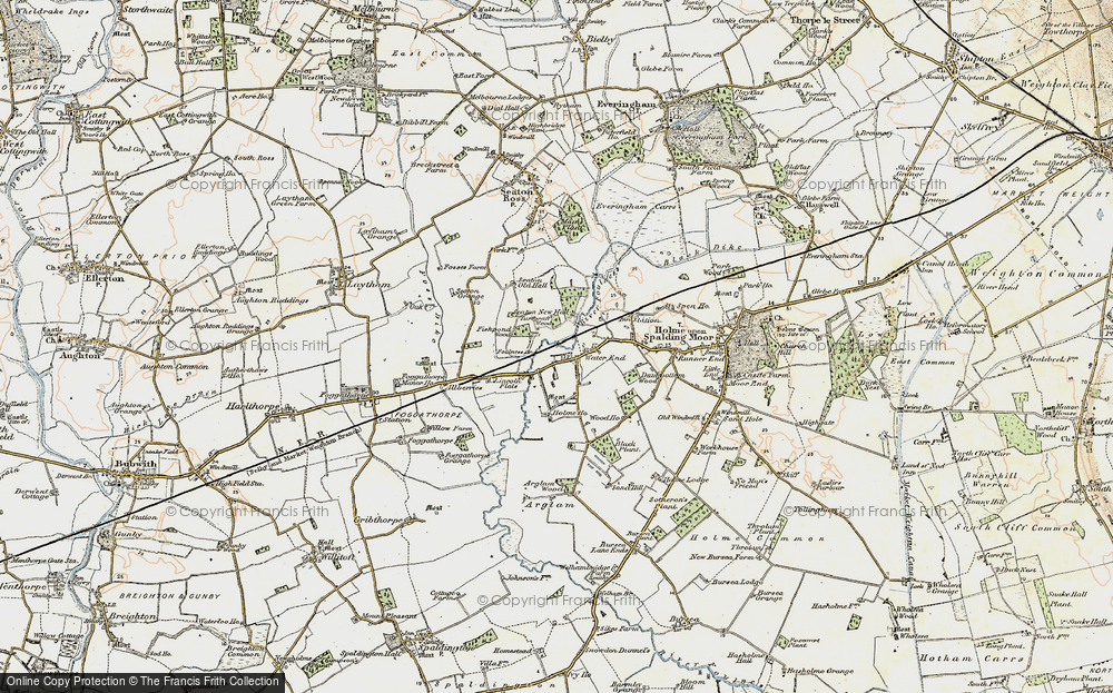 Old Map of Water End, 1903 in 1903