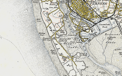 Old map of Water Garth Nook in 1903-1904