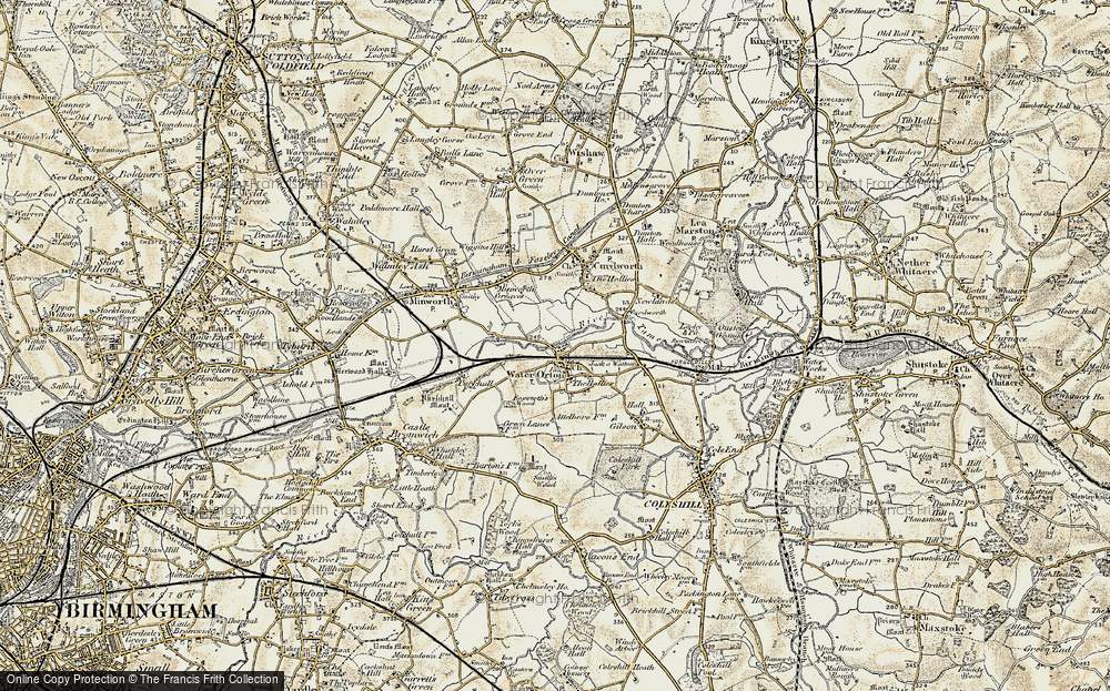 Old Map of Water Orton, 1901-1902 in 1901-1902