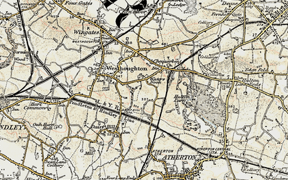 Old map of Water's Nook in 1903