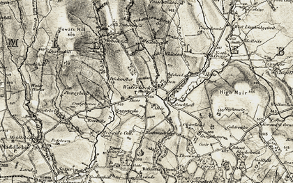 Old map of Blackwoodridge in 1901-1904