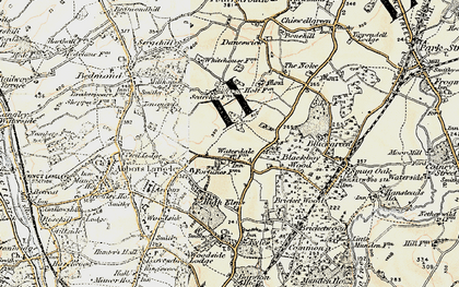 Old map of Waterdale in 1897-1898