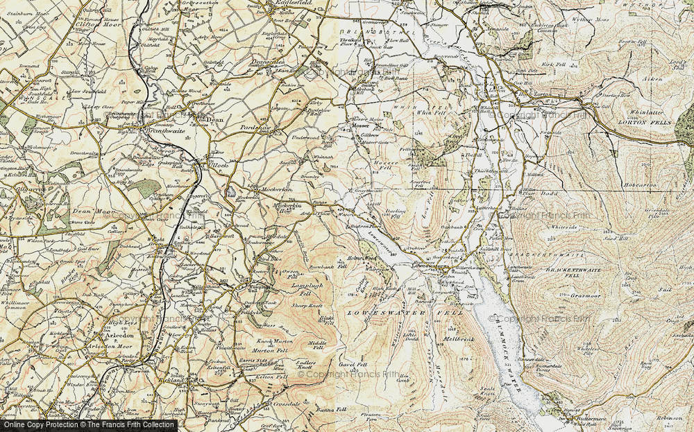 Old Map of Historic Map covering Askill in 1901-1904