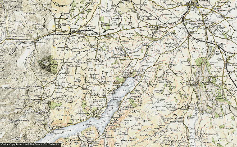 Old Map of Waterfoot, 1901-1904 in 1901-1904