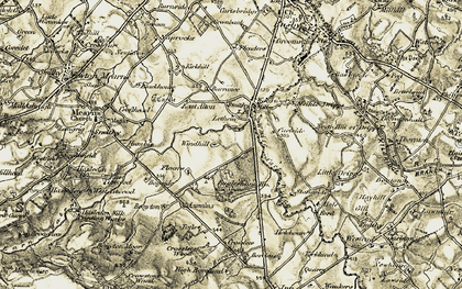 Old map of Waterfoot in 1904-1905