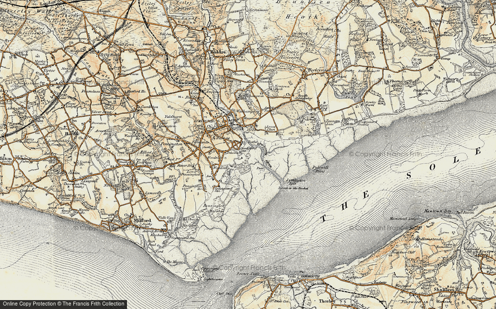 Old Map of Waterford, 1897-1909 in 1897-1909