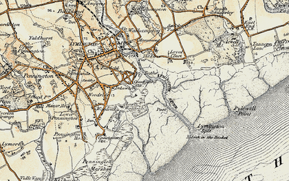 Old map of Waterford in 1897-1909