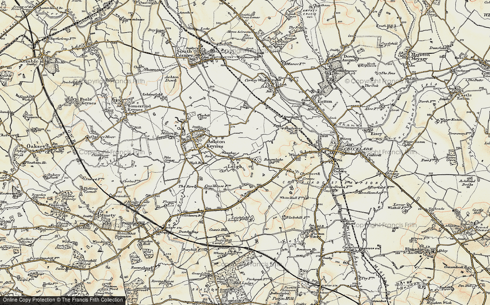 Old Map of Waterhay, 1898-1899 in 1898-1899