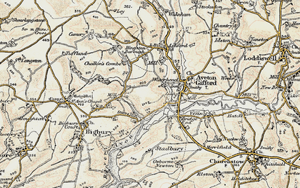 Old map of Waterhead in 1899-1900