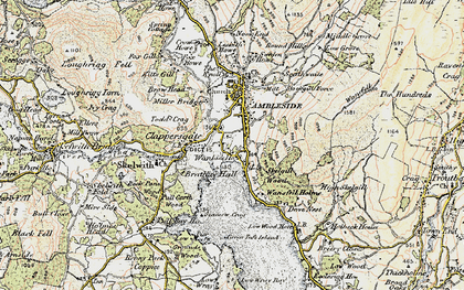 Old map of Waterhead in 1903-1904