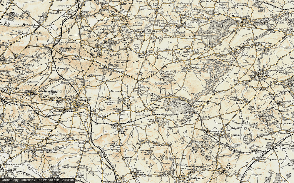 Old Map of Waterlip, 1899 in 1899