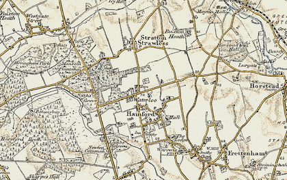 Old map of Waterloo in 1901-1902