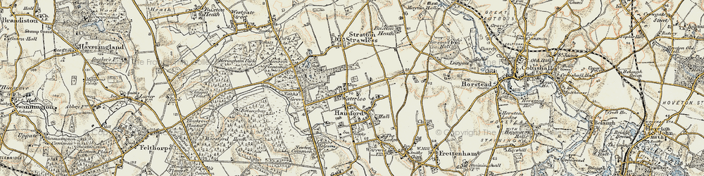 Old map of Waterloo in 1901-1902