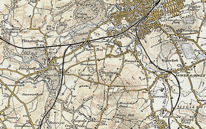 Old map of Bunker's Hill in 1903