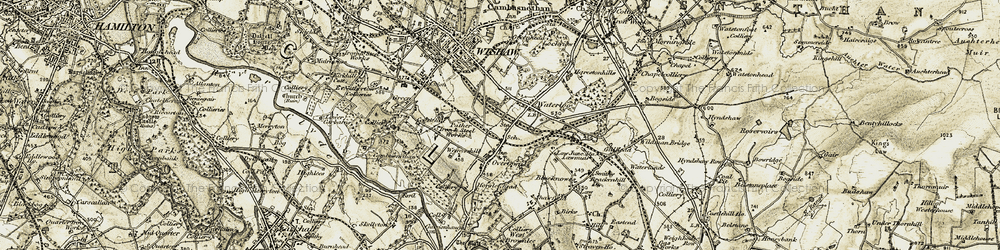 Old map of Waterloo in 1904-1905