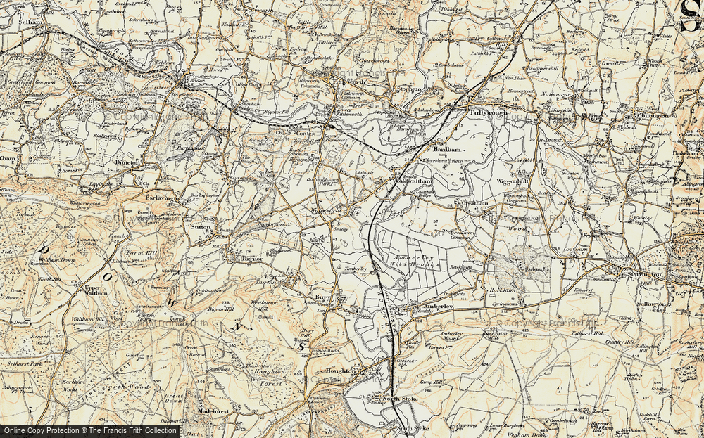 Old Map of Watersfield, 1897-1900 in 1897-1900