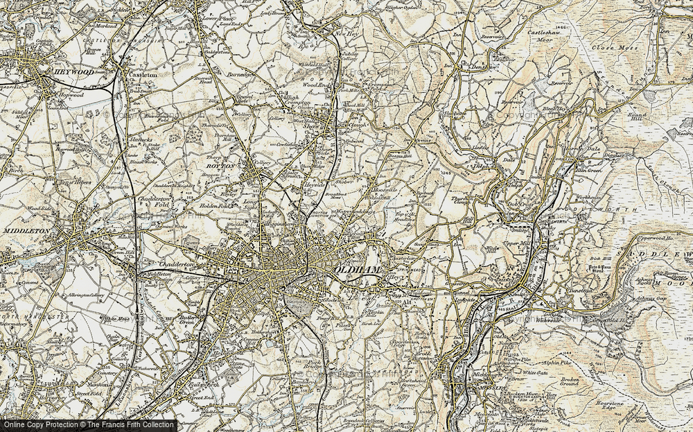 Old Map of Watersheddings, 1903 in 1903