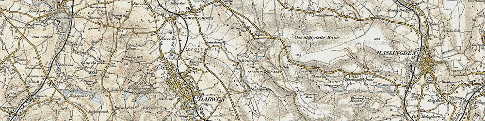 Old map of Waterside in 1903