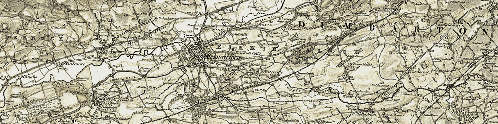 Old map of Waterside in 1904-1905