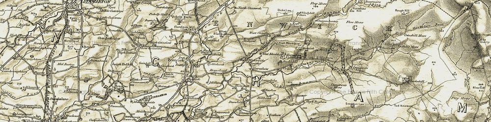 Old map of Airtnoch in 1905-1906