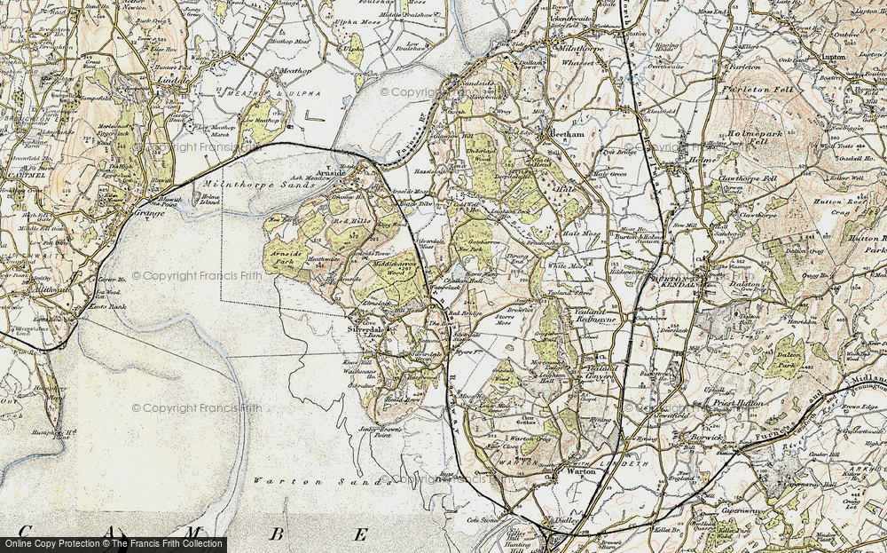 Old Map of Waterslack, 1903-1904 in 1903-1904
