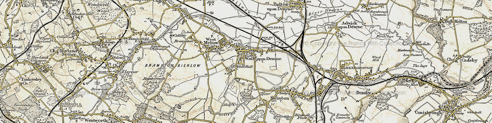 Old map of Wath Upon Dearne in 1903