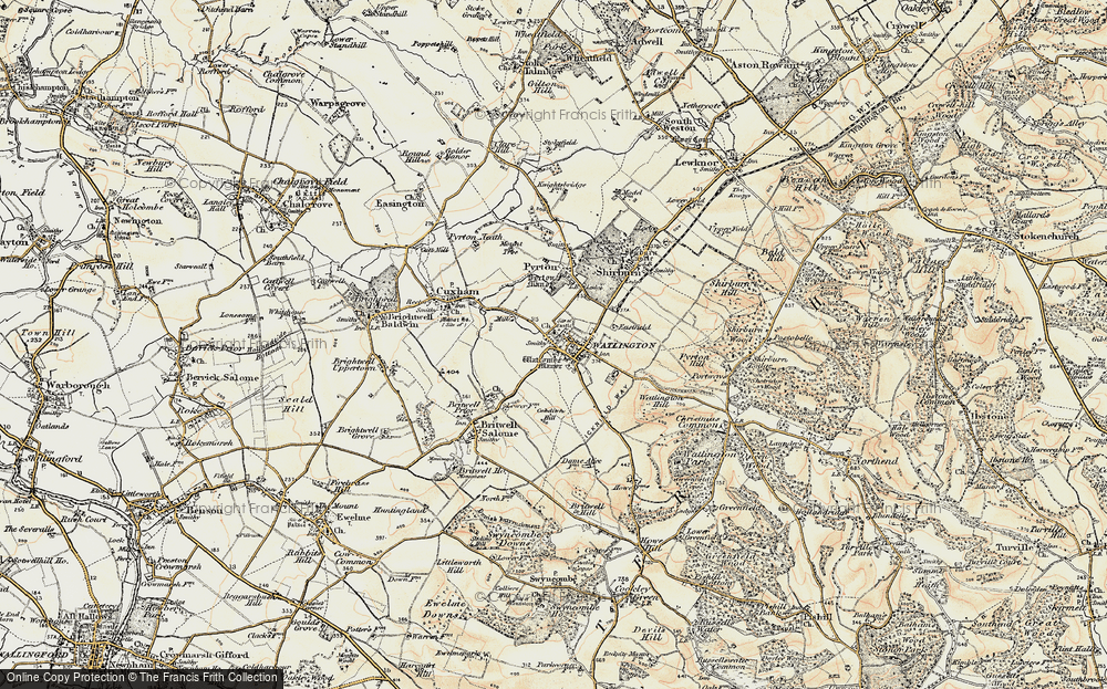 Old Map of Watlington, 1897-1899 in 1897-1899