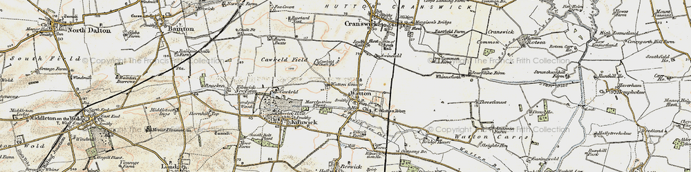 Old map of Watton in 1903