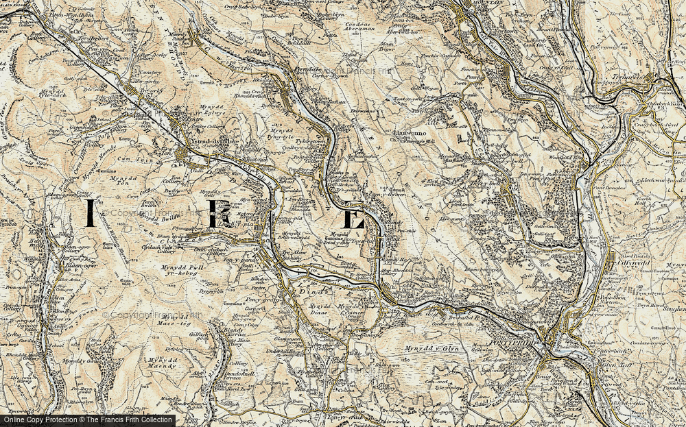 Old Map of Wattstown, 1899-1900 in 1899-1900