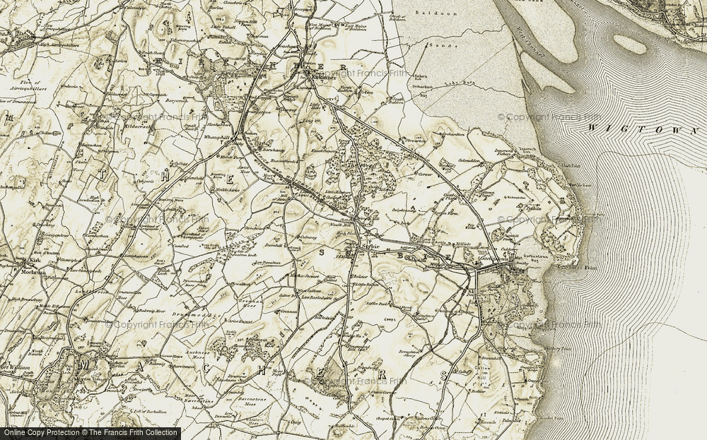 Old Map of Waulkmill, 1905 in 1905