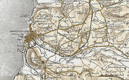 Old map of Waun Fawr in 1901-1903