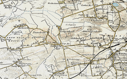 Old map of Aikhead in 1901-1904