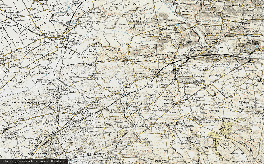 Old Map of Waverton, 1901-1904 in 1901-1904